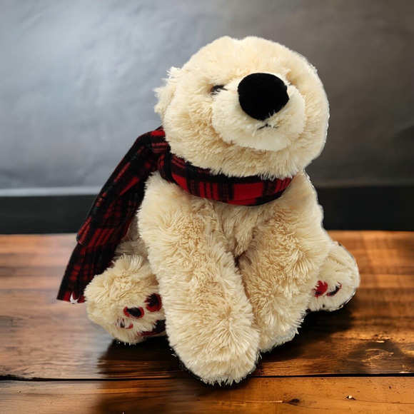 Creamy Tan Super Soft Floppy 17" Eddie Bauer Teddy Bear Stuffed Animal Plush Toy - Picture 3 of 12